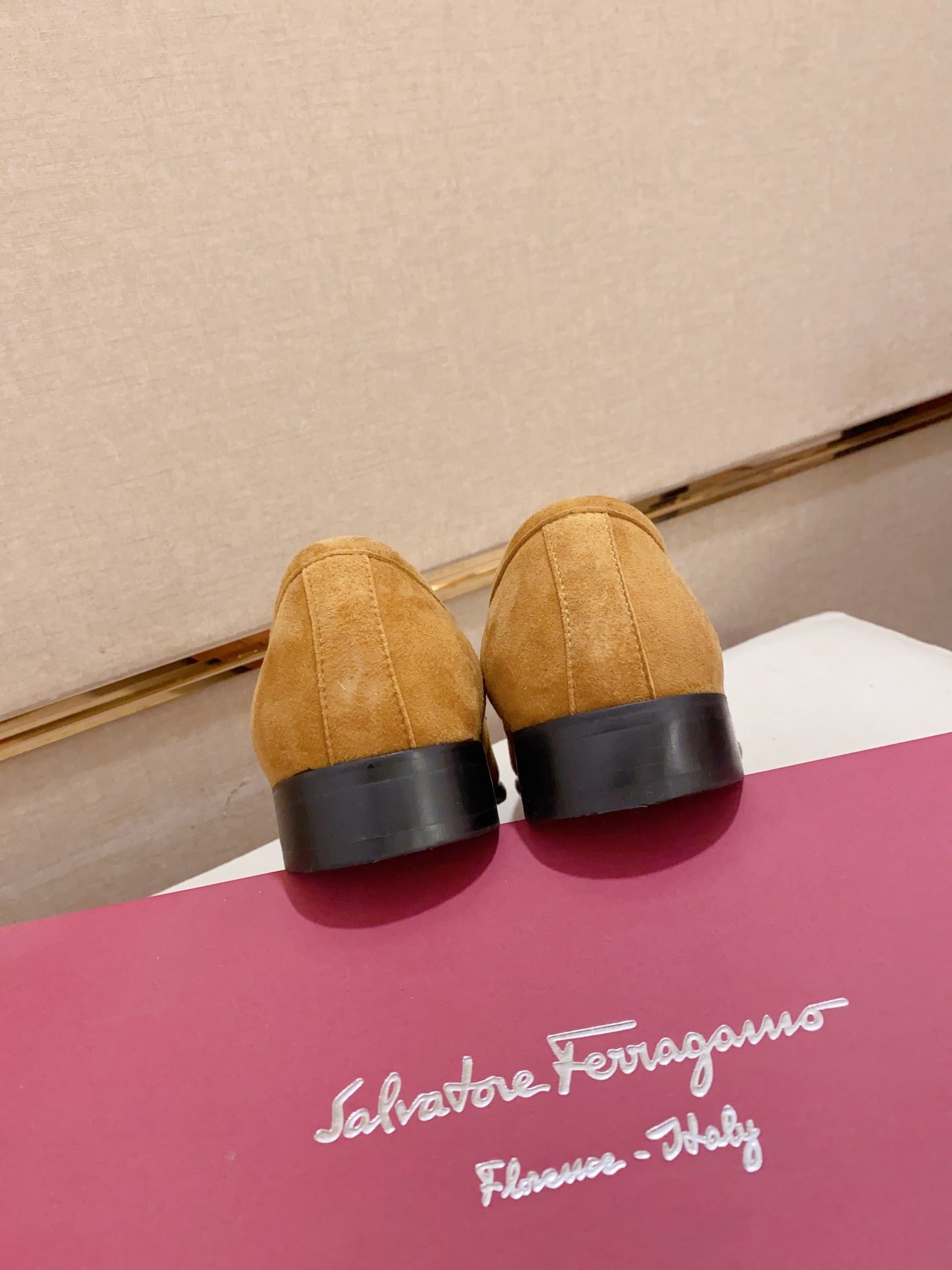 Ferragamo Suede Driving Shoes