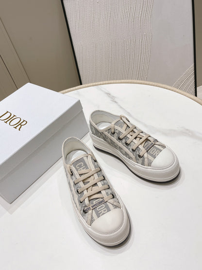 Dior Walk'n'Dior Oblique Embroidered Platform Sneakers