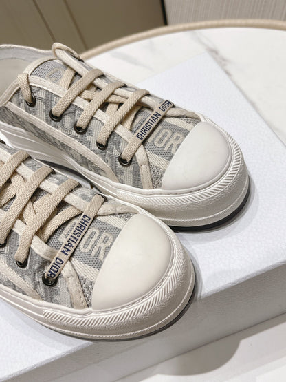 Dior Walk'n'Dior Oblique Embroidered Platform Sneakers