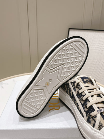 Dior Walk'n'Dior Oblique Embroidered Platform Sneakers