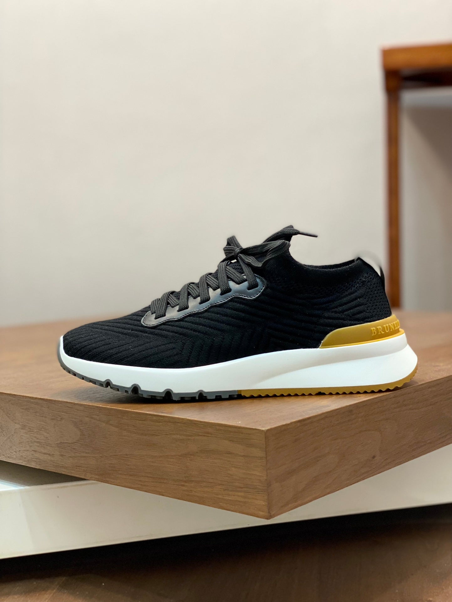 Brunello Cucinelli Flyknit Cashmere Lace-Up Sneakers – Spring/Summer Collection – 25SS