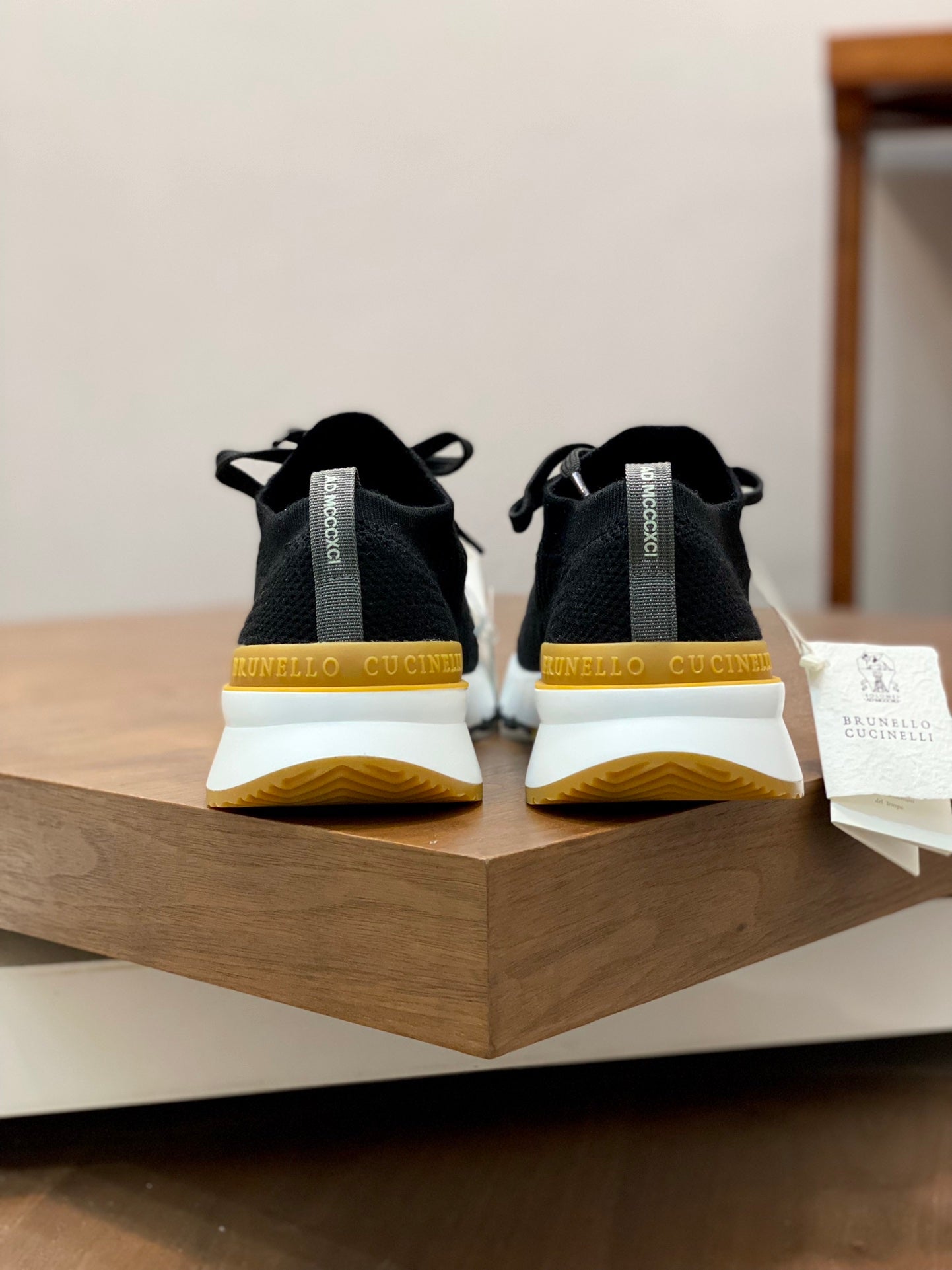 Brunello Cucinelli Flyknit Cashmere Lace-Up Sneakers – Spring/Summer Collection – 25SS