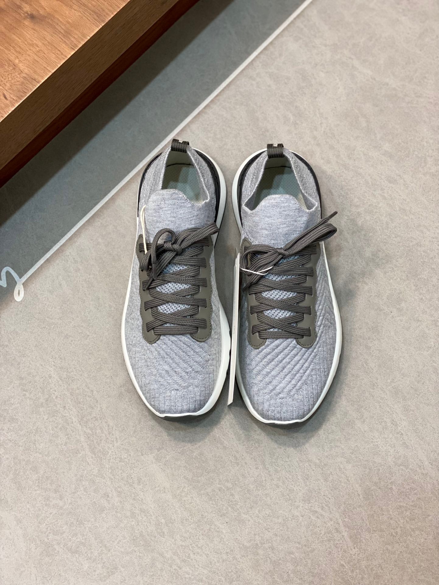 Brunello Cucinelli Flyknit Cashmere Lace-Up Sneakers – Spring/Summer Collection – 25SS