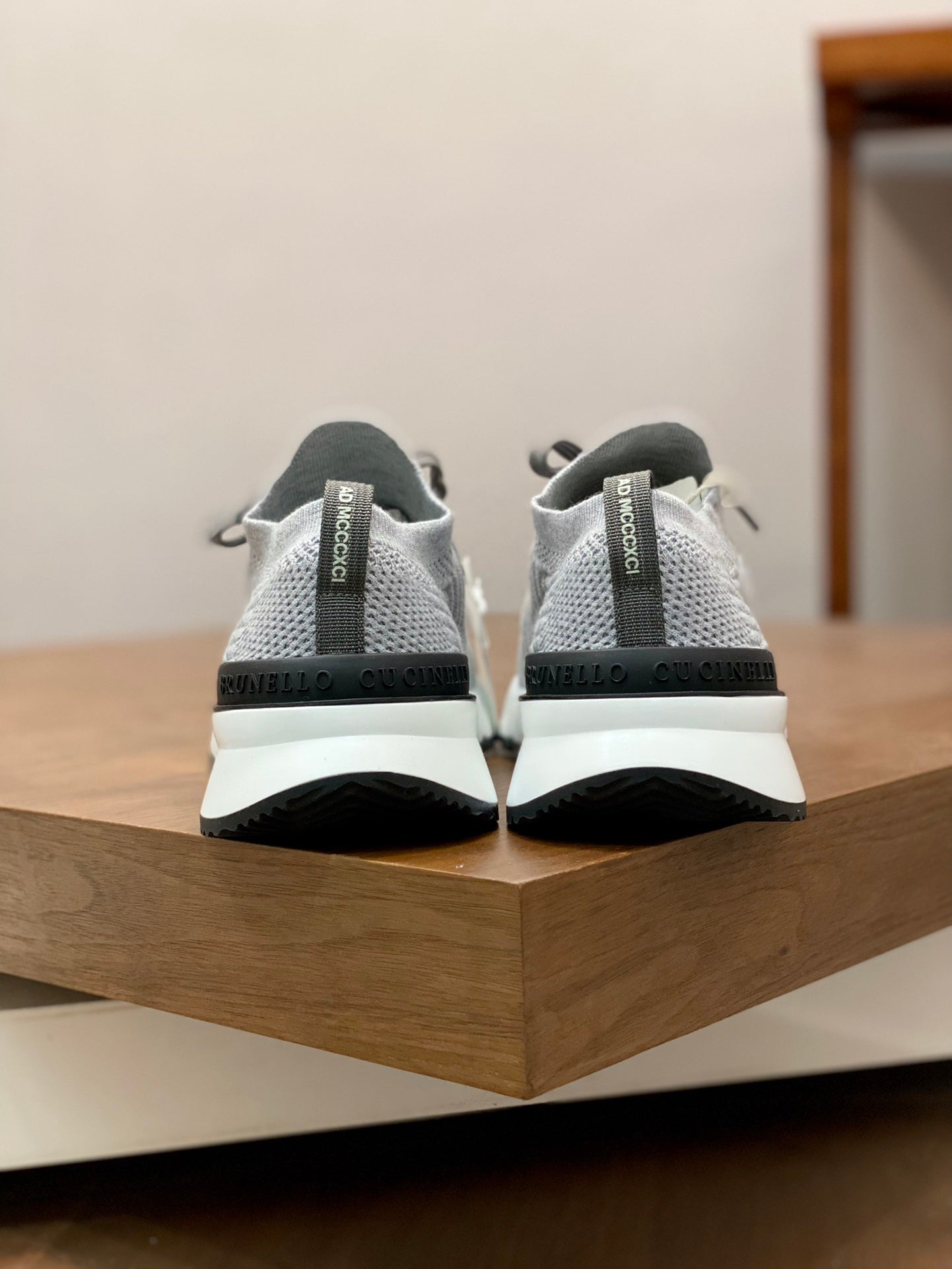 Brunello Cucinelli Flyknit Cashmere Lace-Up Sneakers – Spring/Summer Collection – 25SS