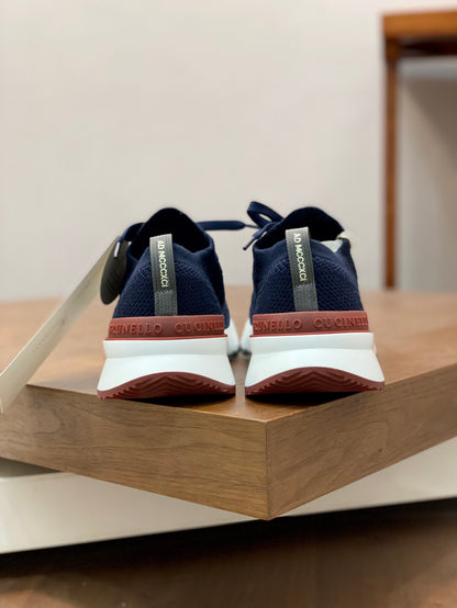 Brunello Cucinelli Flyknit Cashmere Lace-Up Sneakers – Spring/Summer Collection – 25SS