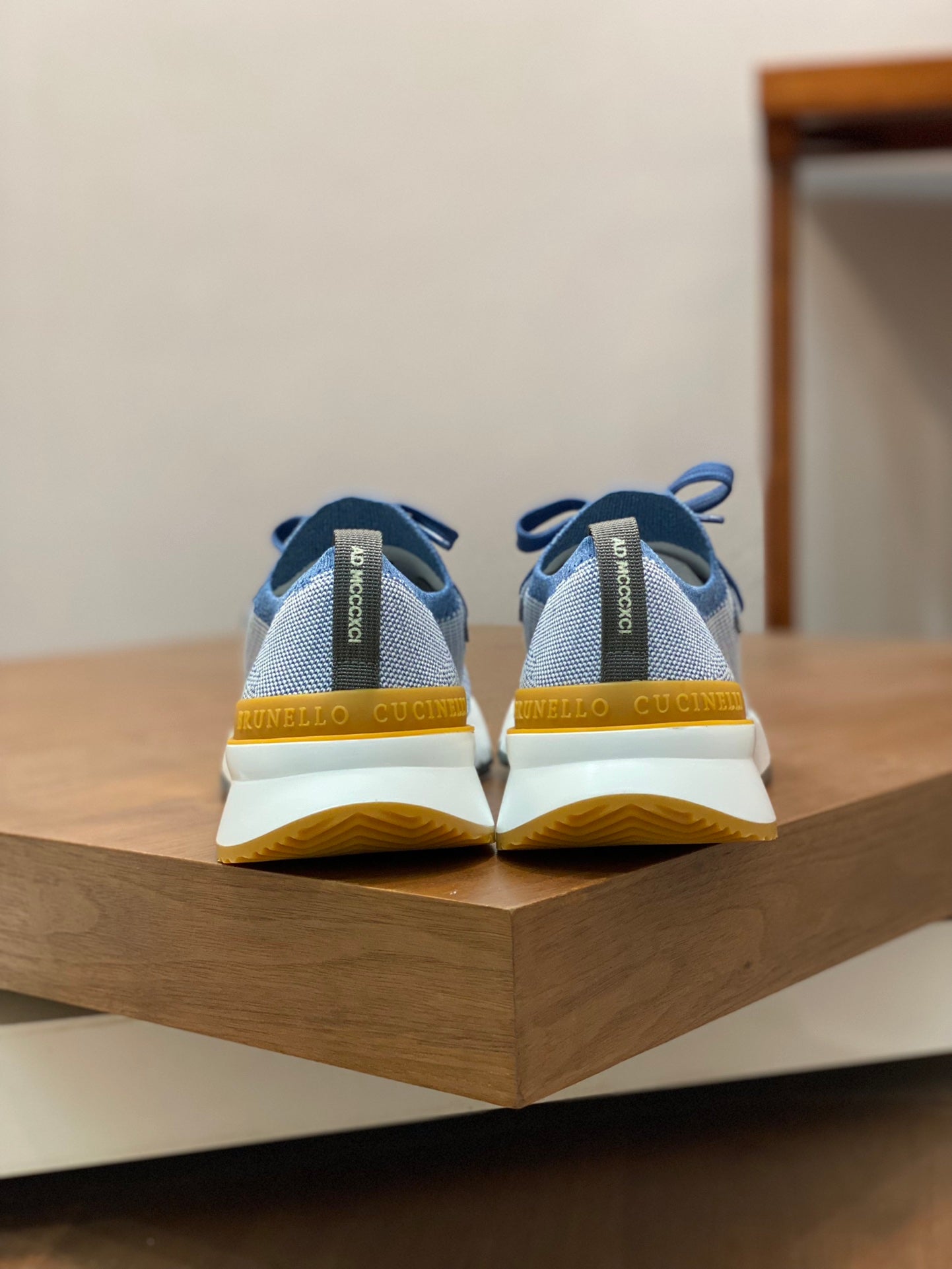 Brunello Cucinelli Flyknit Cashmere Lace-Up Sneakers – Spring/Summer Collection – 25SS