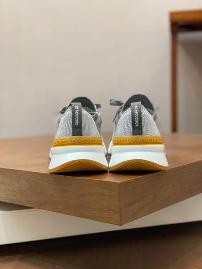 Brunello Cucinelli Flyknit Cashmere Lace-Up Sneakers – Spring/Summer Collection – 25SS
