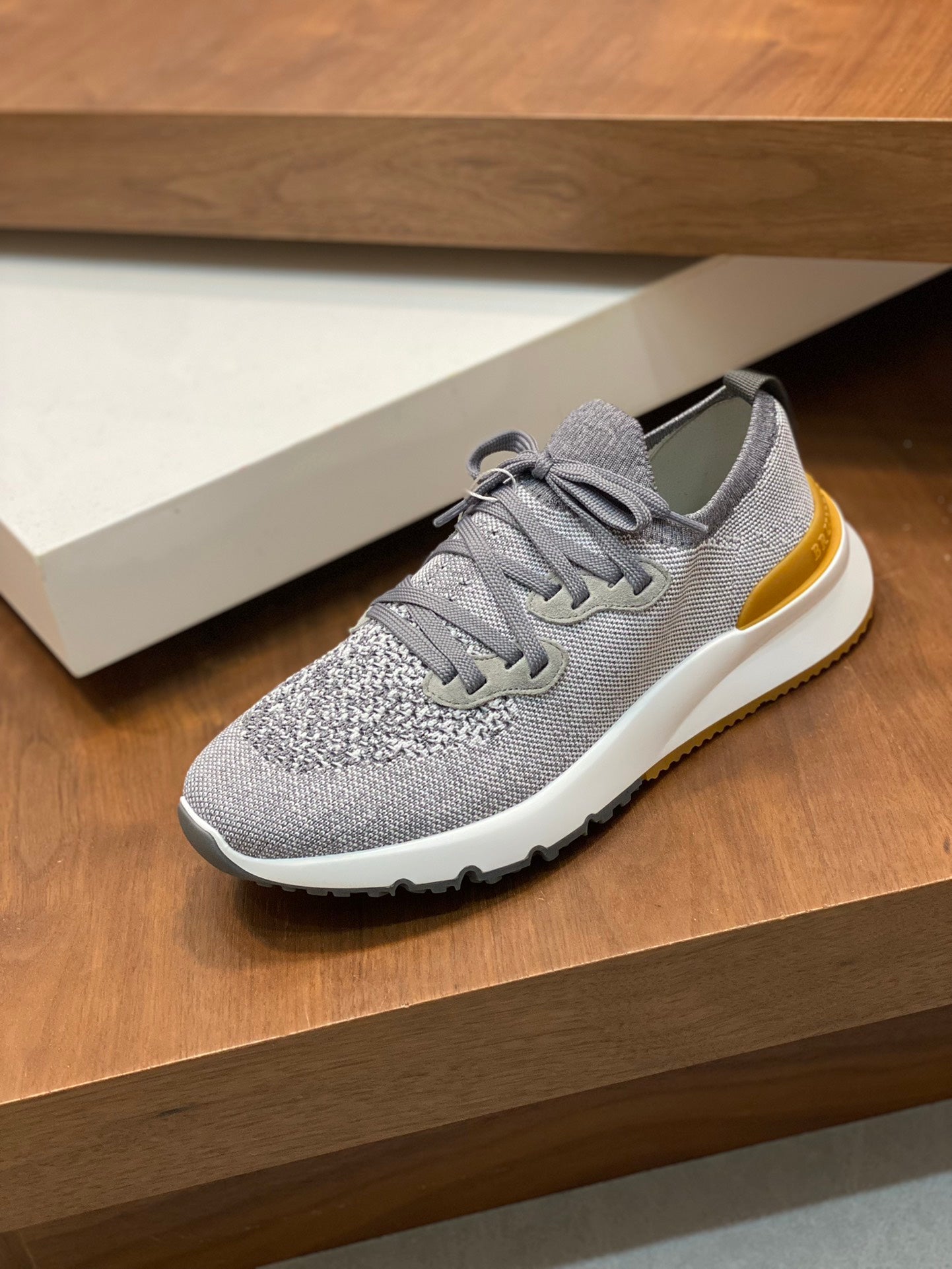 Brunello Cucinelli Flyknit Cashmere Lace-Up Sneakers – Spring/Summer Collection – 25SS