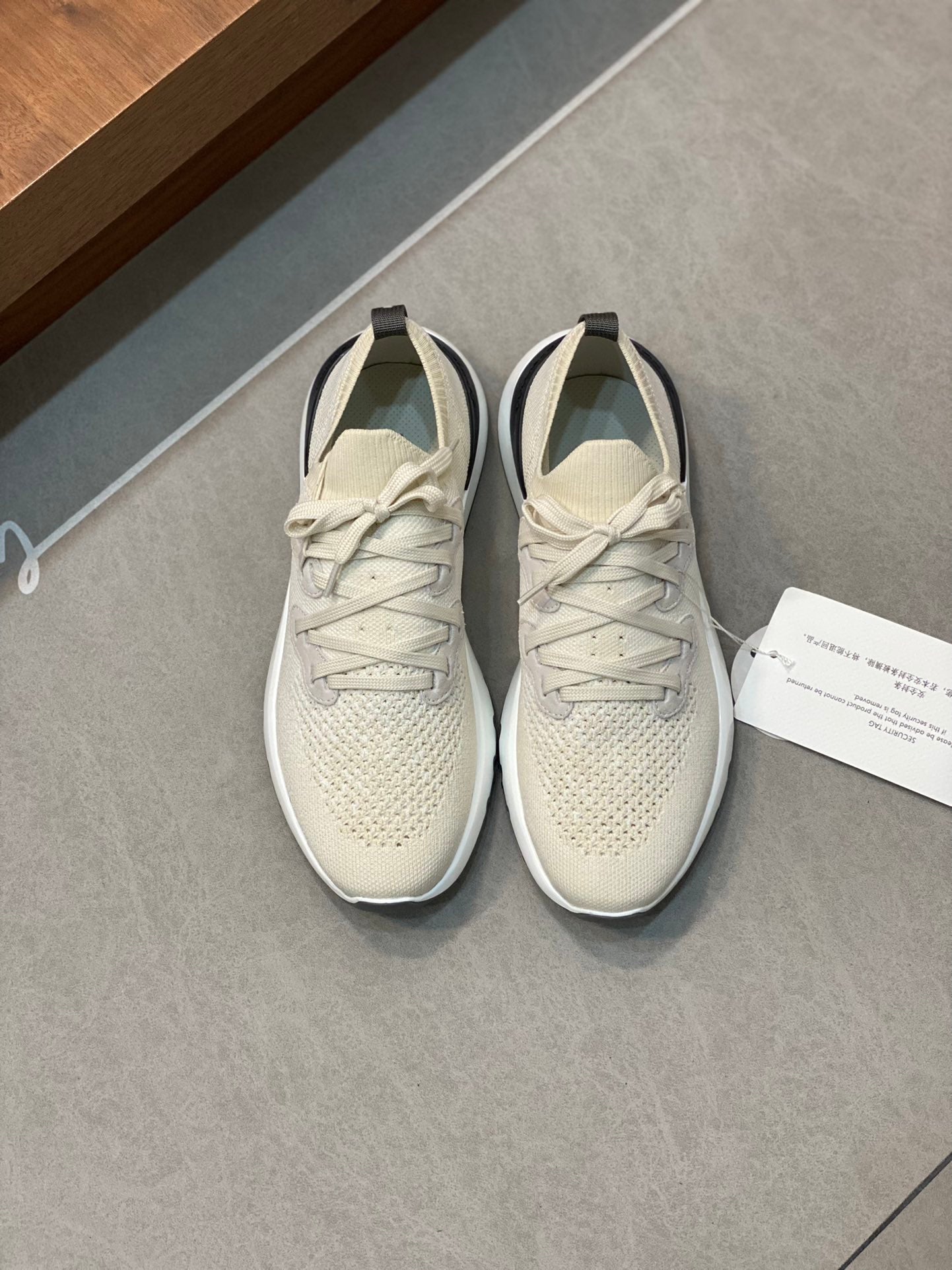 Brunello Cucinelli Flyknit Cashmere Lace-Up Sneakers – Spring/Summer Collection – 25SS