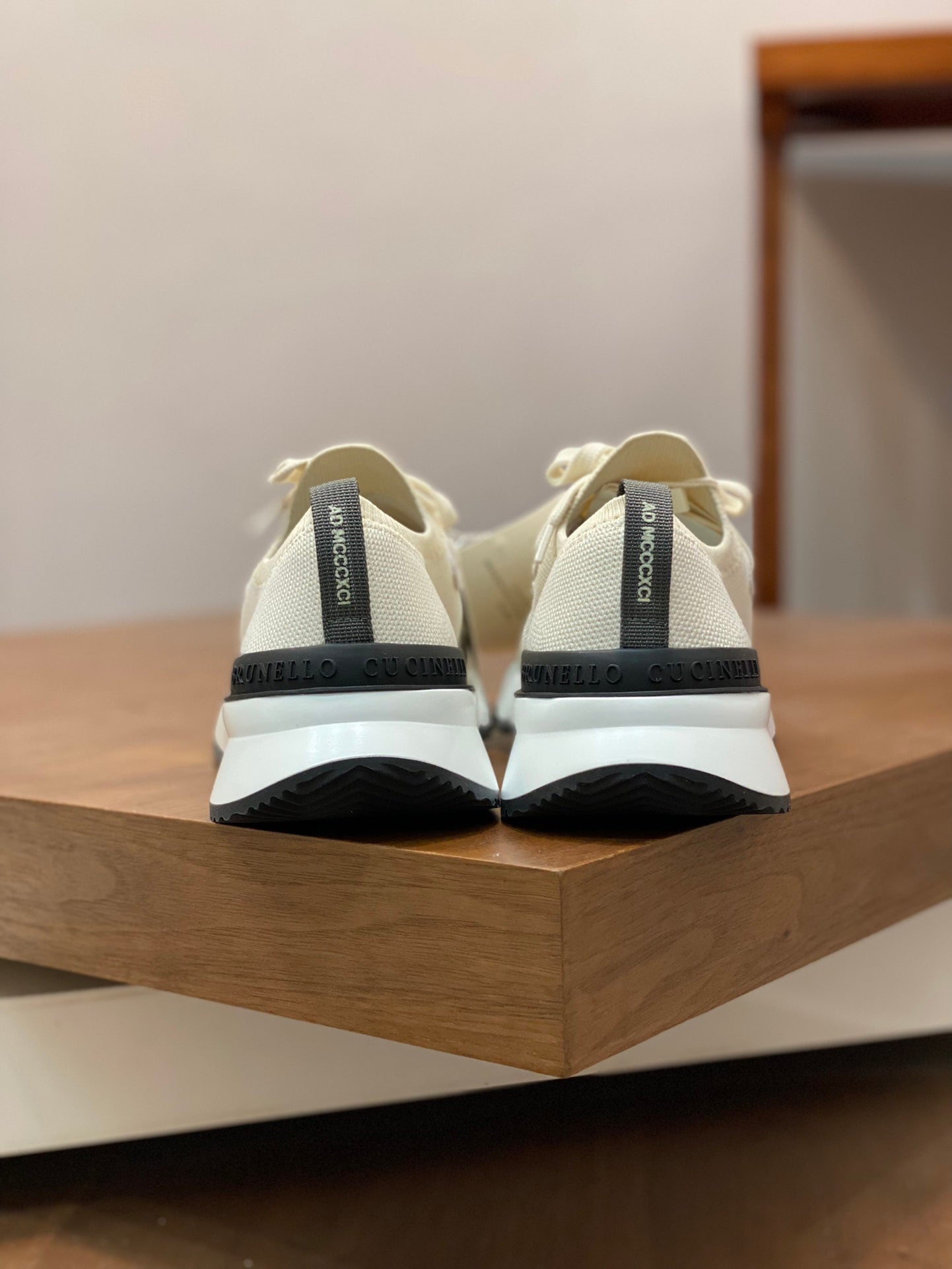 Brunello Cucinelli Flyknit Cashmere Lace-Up Sneakers – Spring/Summer Collection – 25SS