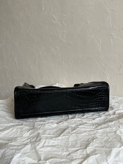 Saint Laurent Niki Tote Bag – Crocodile Embossed