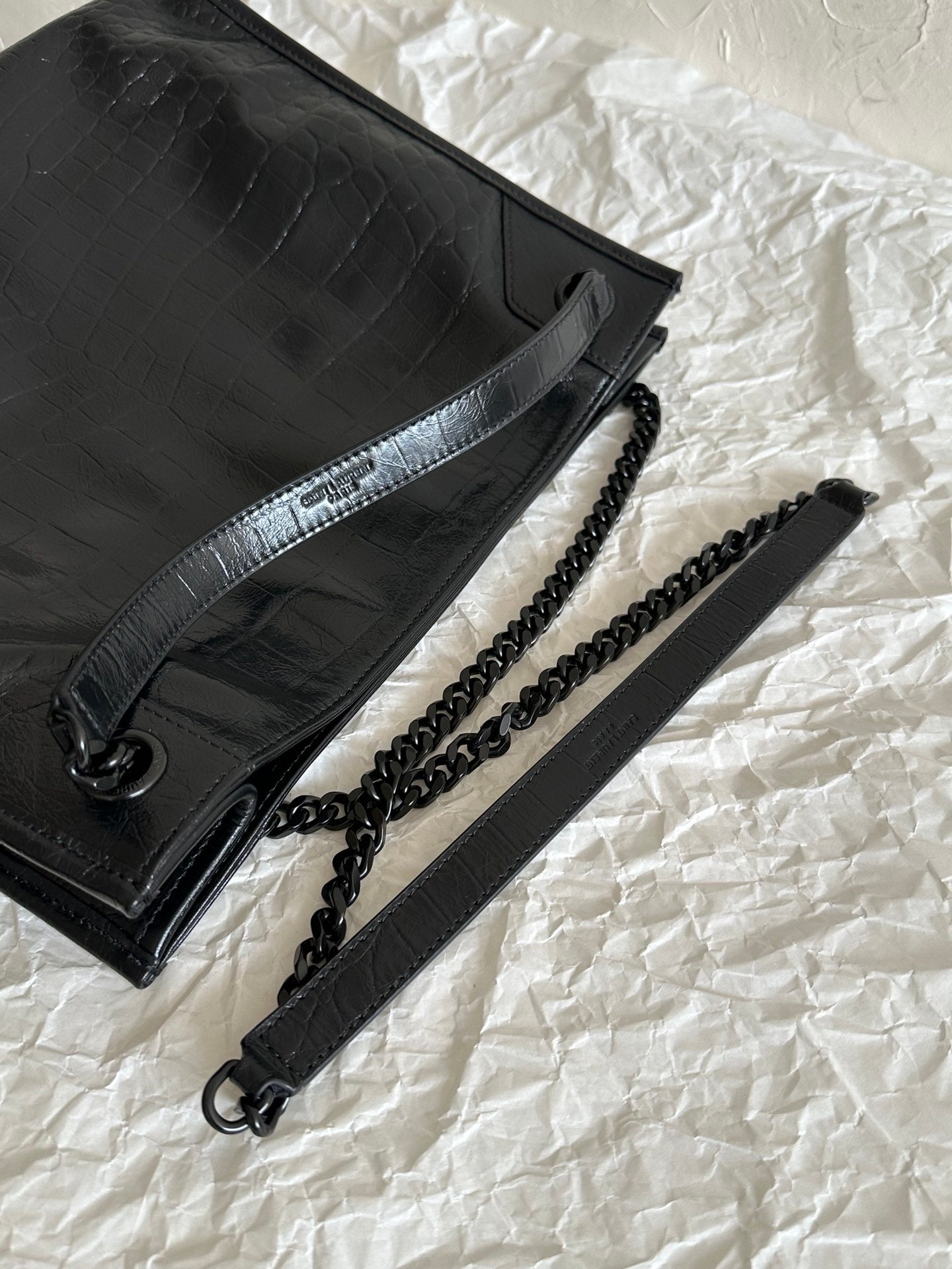 Saint Laurent Niki Tote Bag – Crocodile Embossed