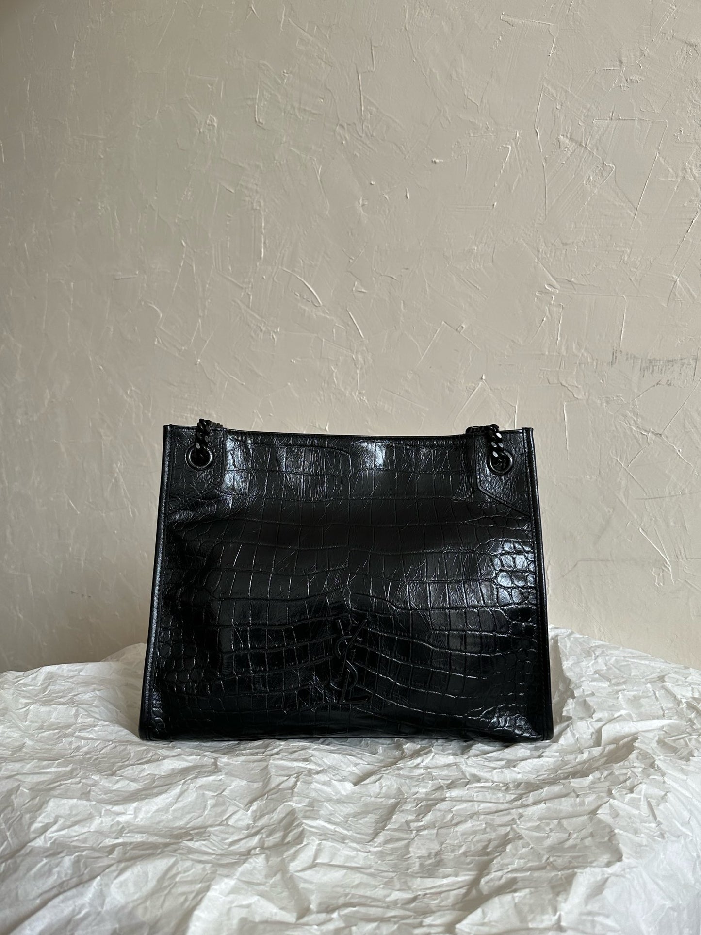 Saint Laurent Niki Tote Bag – Crocodile Embossed