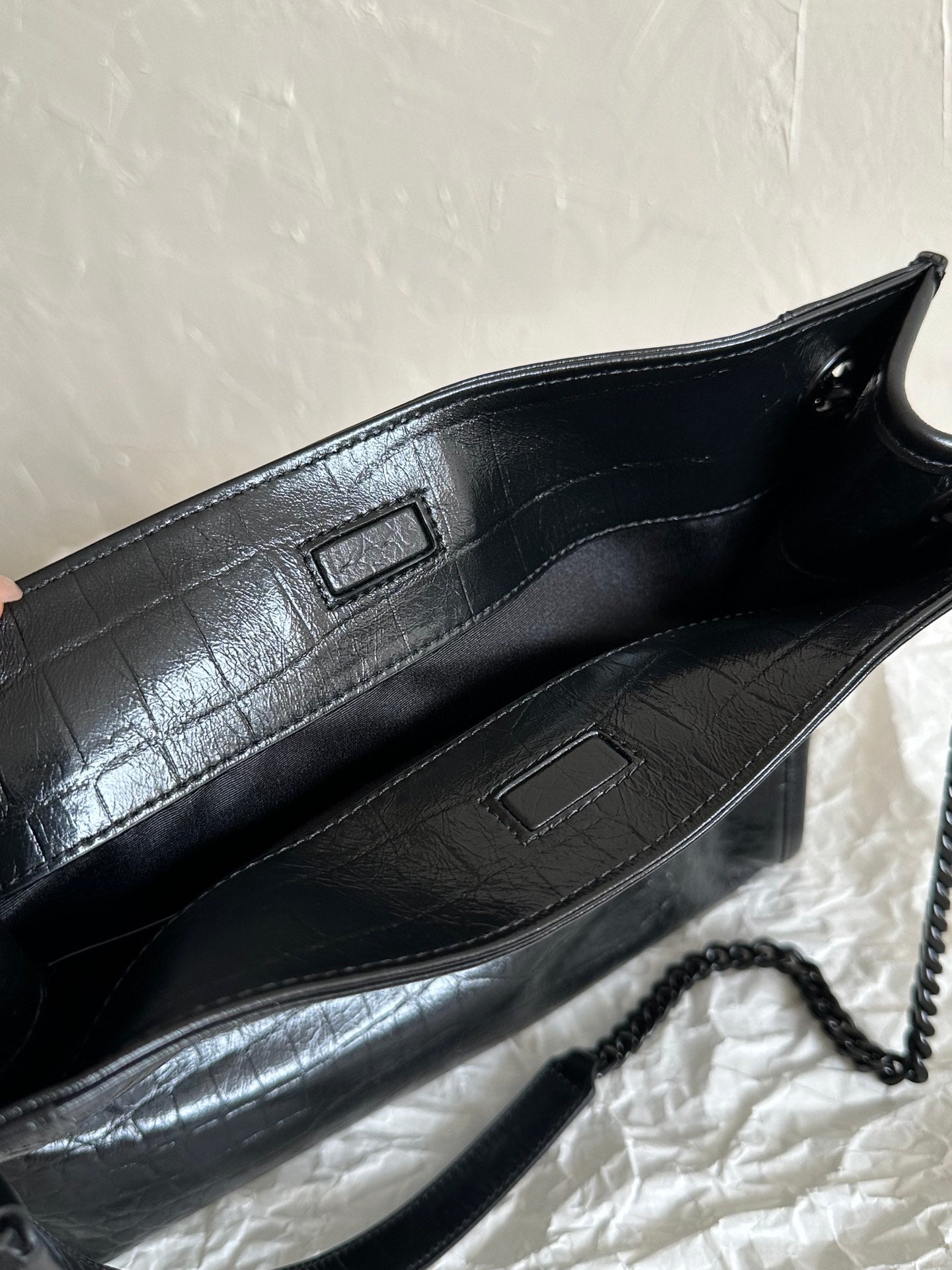 Saint Laurent Niki Tote Bag – Crocodile Embossed