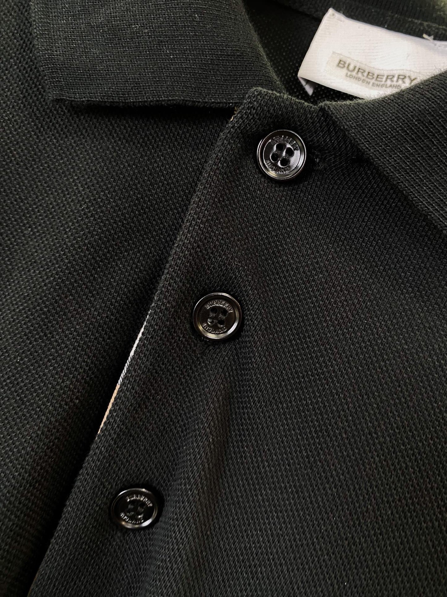 Burberry Horse Embroidered Piqué Cotton Polo Shirt
