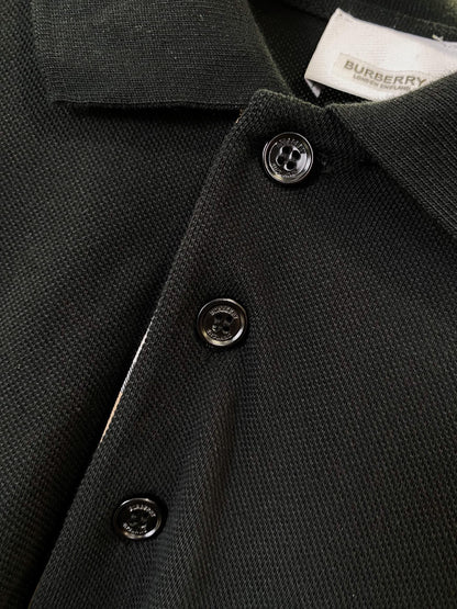 Burberry Horse Embroidered Piqué Cotton Polo Shirt