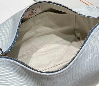 Hermès Trousse Bride-A-Brace Embroidered Canvas Vanity Case