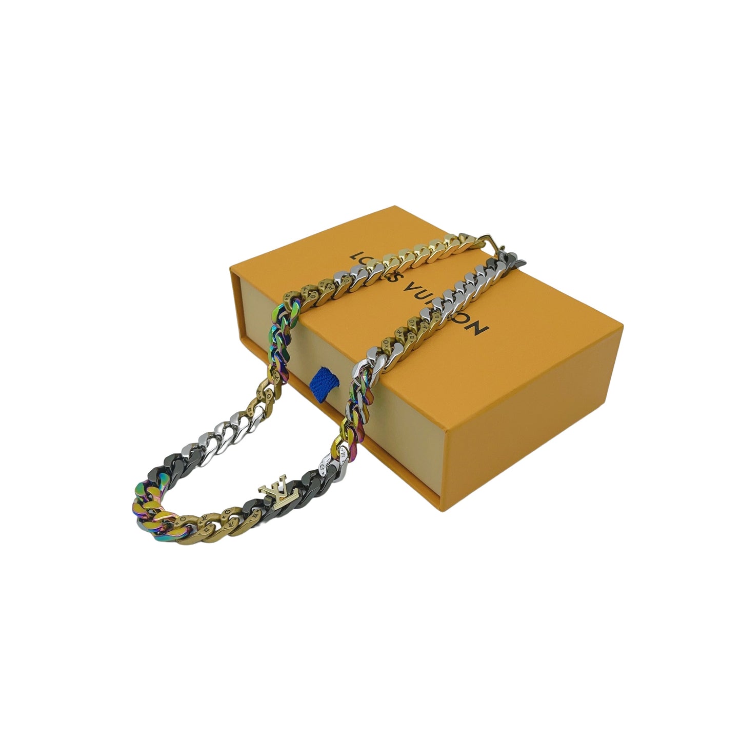 Louis Vuitton Chain Links Patches Necklace – 2023 Autumn/Winter Collection