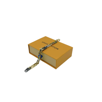 Louis Vuitton Chain Links Patches Colorful Monogram Bracelet