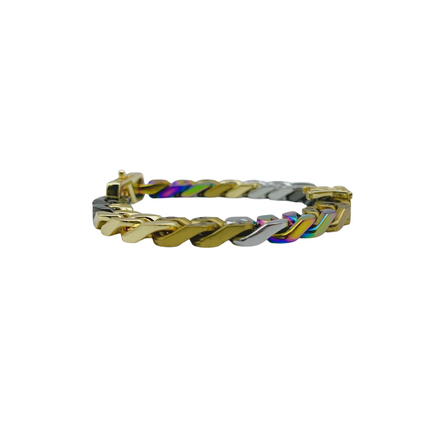 Louis Vuitton Chain Links Patches Colorful Monogram Bracelet