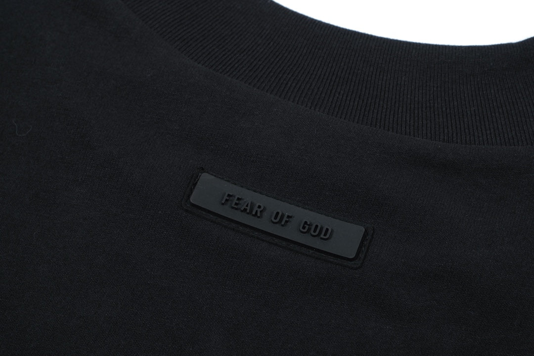 Fear of God ESSENTIALS Logo Mock Neck Long Sleeve T-Shirt – New Collection