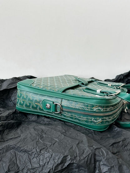 Goyard Green Goyardine Canvas Briefcase