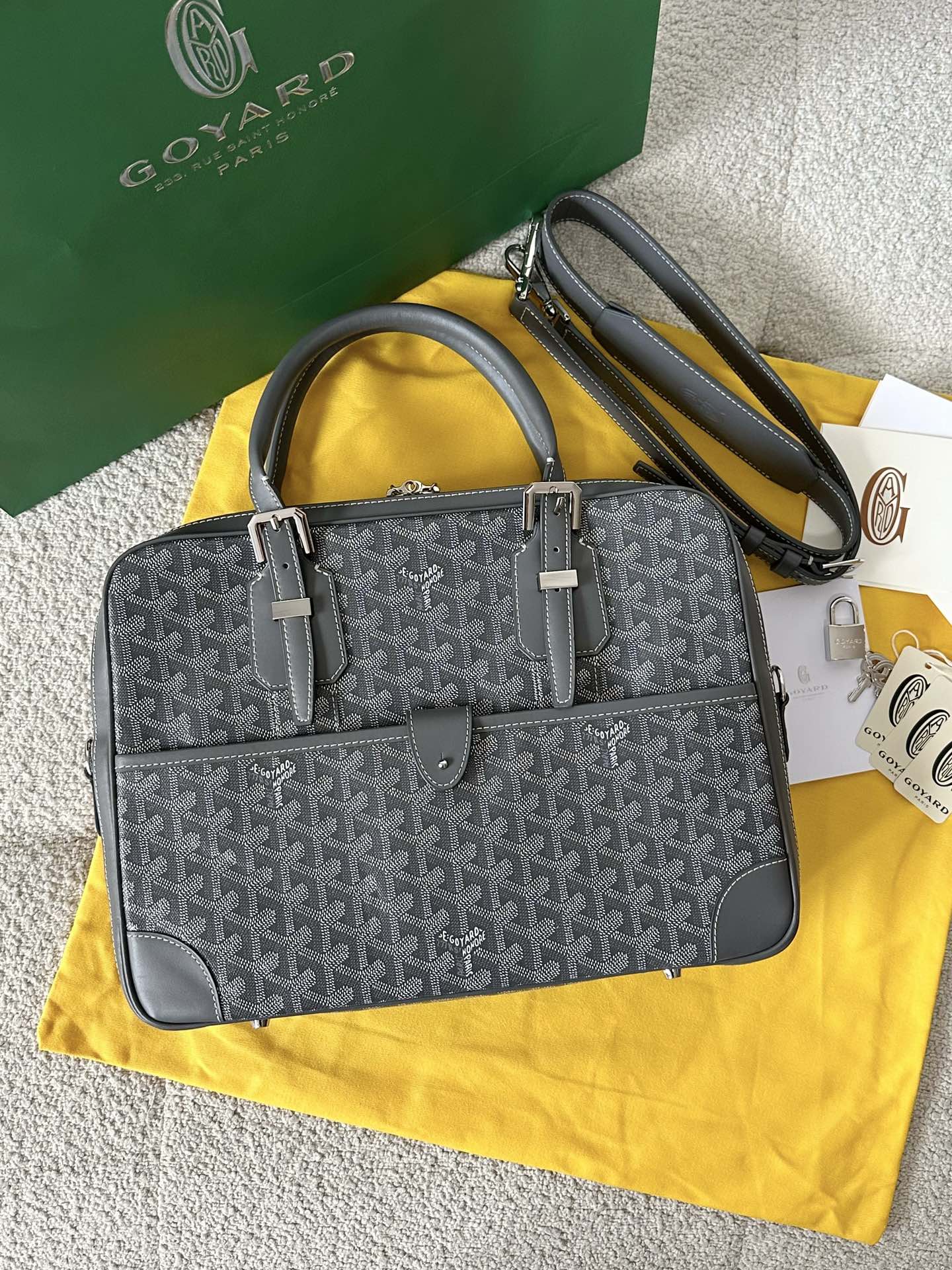 Goyard Men's Briefcase – Grey