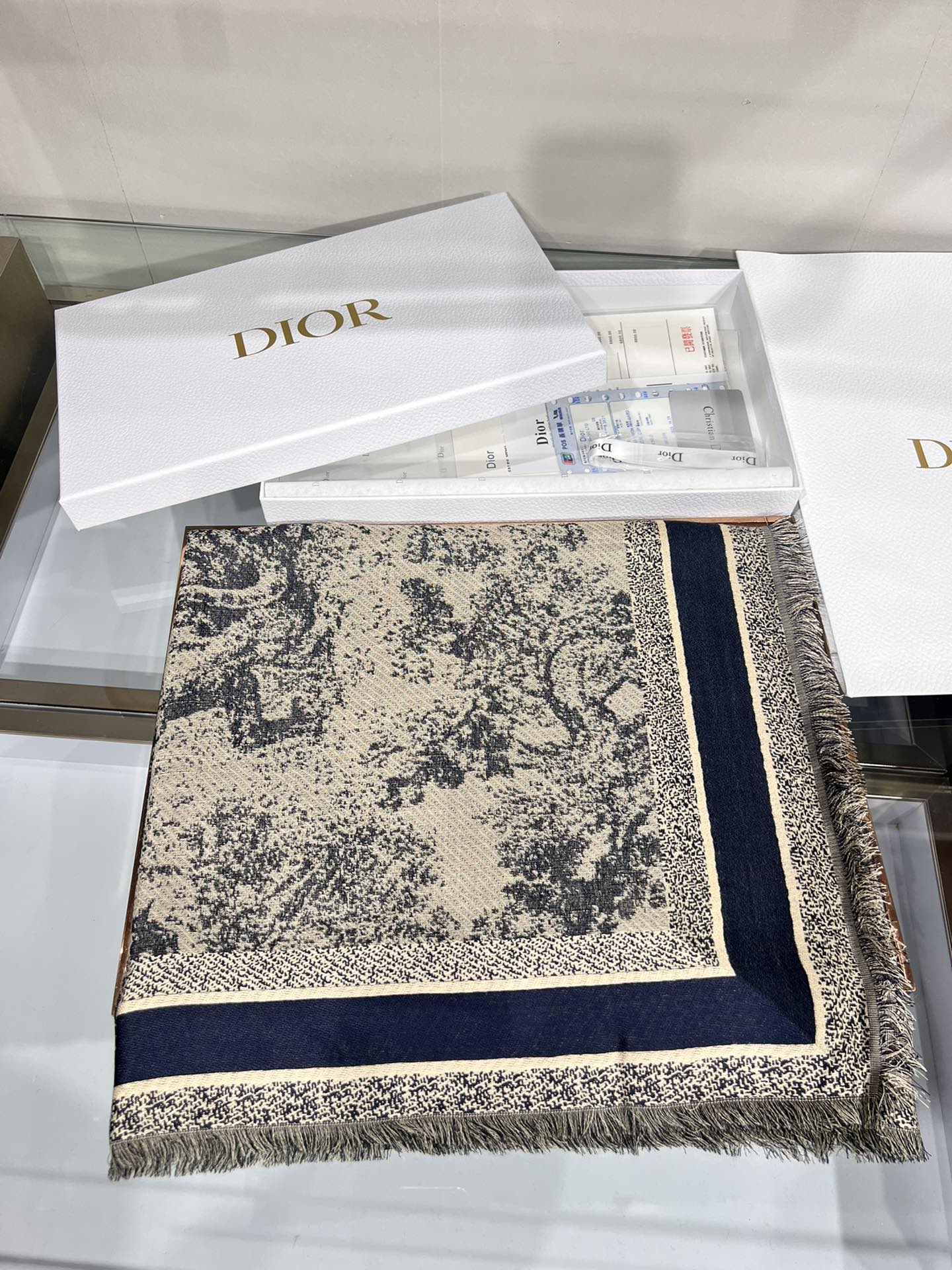 Dior Limited Edition Grey Shawl