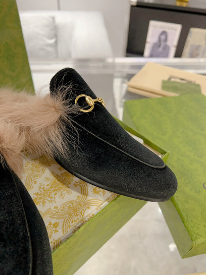 Gucci Toscana Sheepskin Loafers