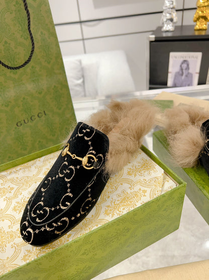 Gucci Toscana Sheepskin Loafers