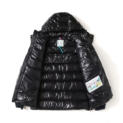 Moncler Corydale Striped Hooded Down Jacket – FW22