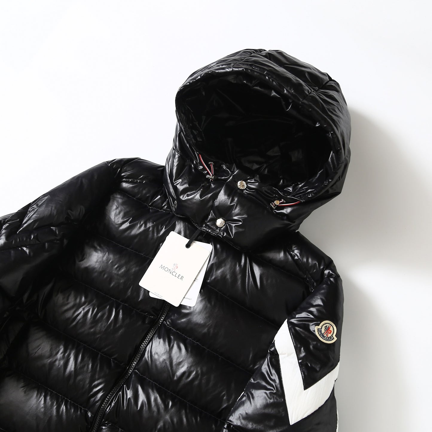 Moncler Corydale Striped Hooded Down Jacket – FW22