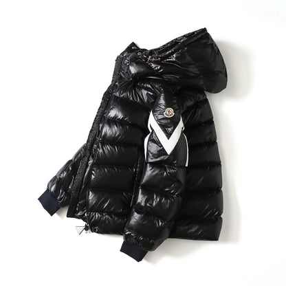Moncler Corydale Striped Hooded Down Jacket – FW22