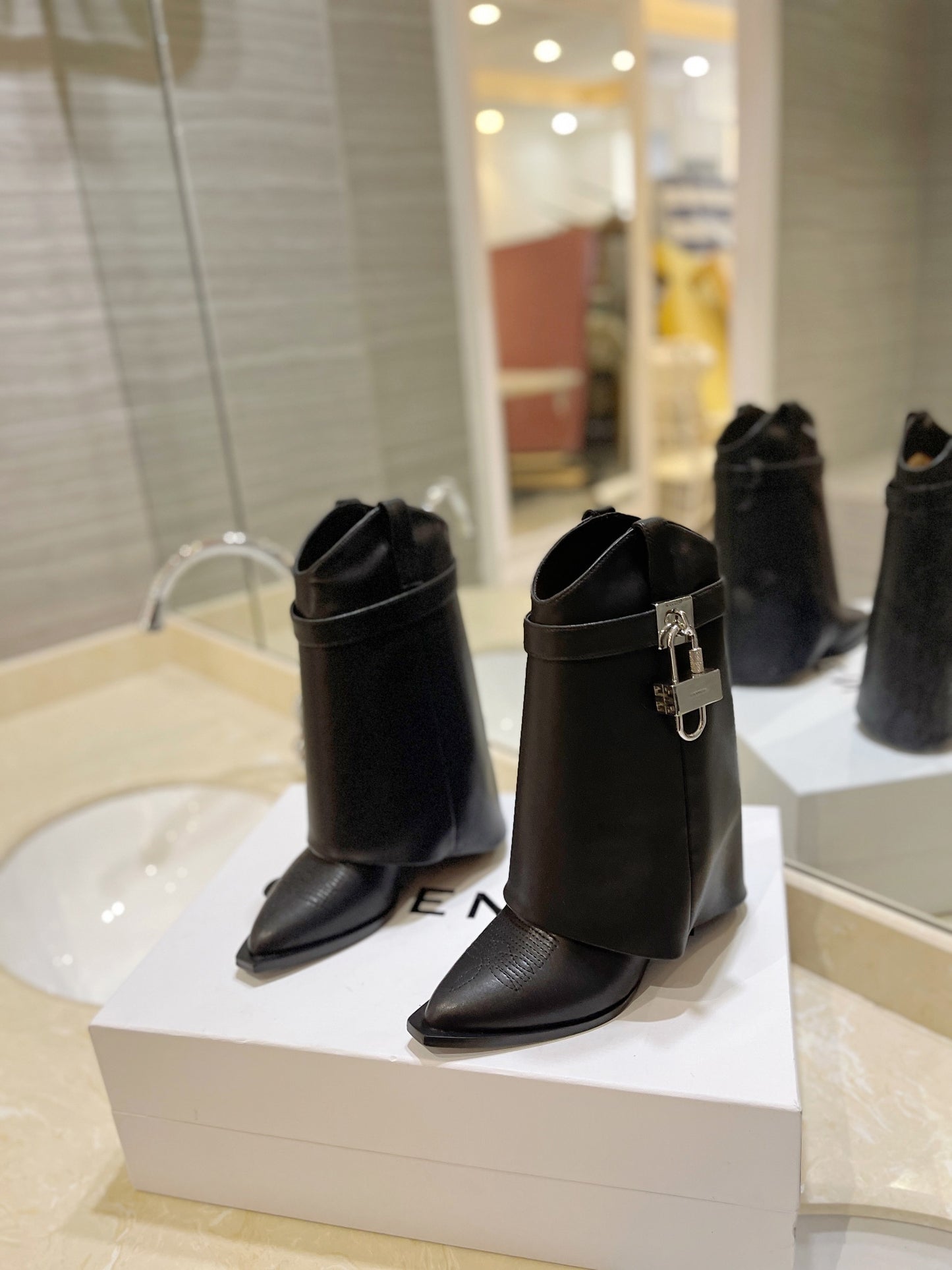 Givenchy Embroidered Lock-Toe Ankle Boots – 2023 Spring/Summer Collection