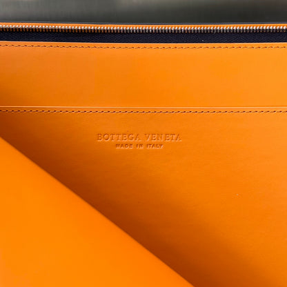Bottega Veneta Intreccio Half-Zip Clutch Bag 607479