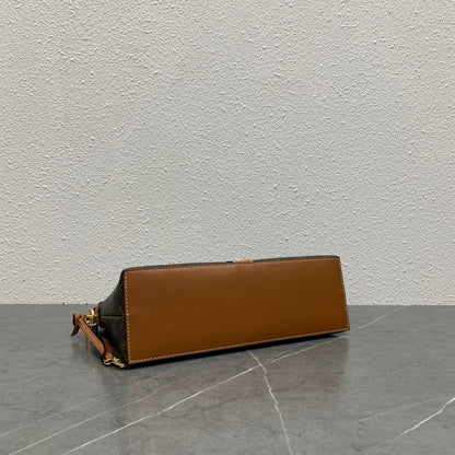 Celine LOCK Logo Print Calfskin Cosmetic Bag – 23FW