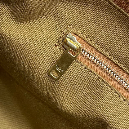 Celine LOCK Logo Print Calfskin Cosmetic Bag – 23FW