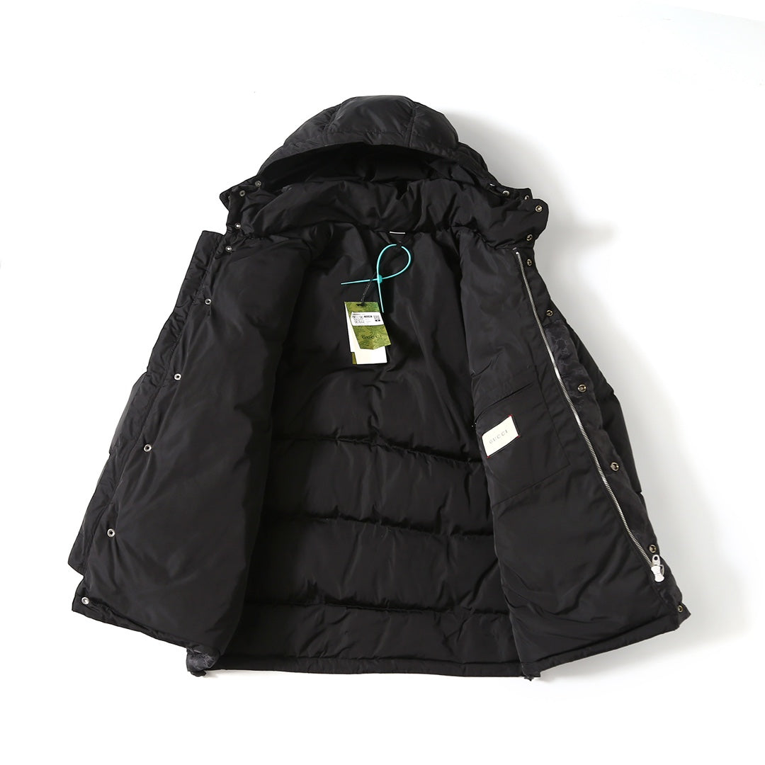 Gucci Double G Jacquard Reflective Runway Down Jacket