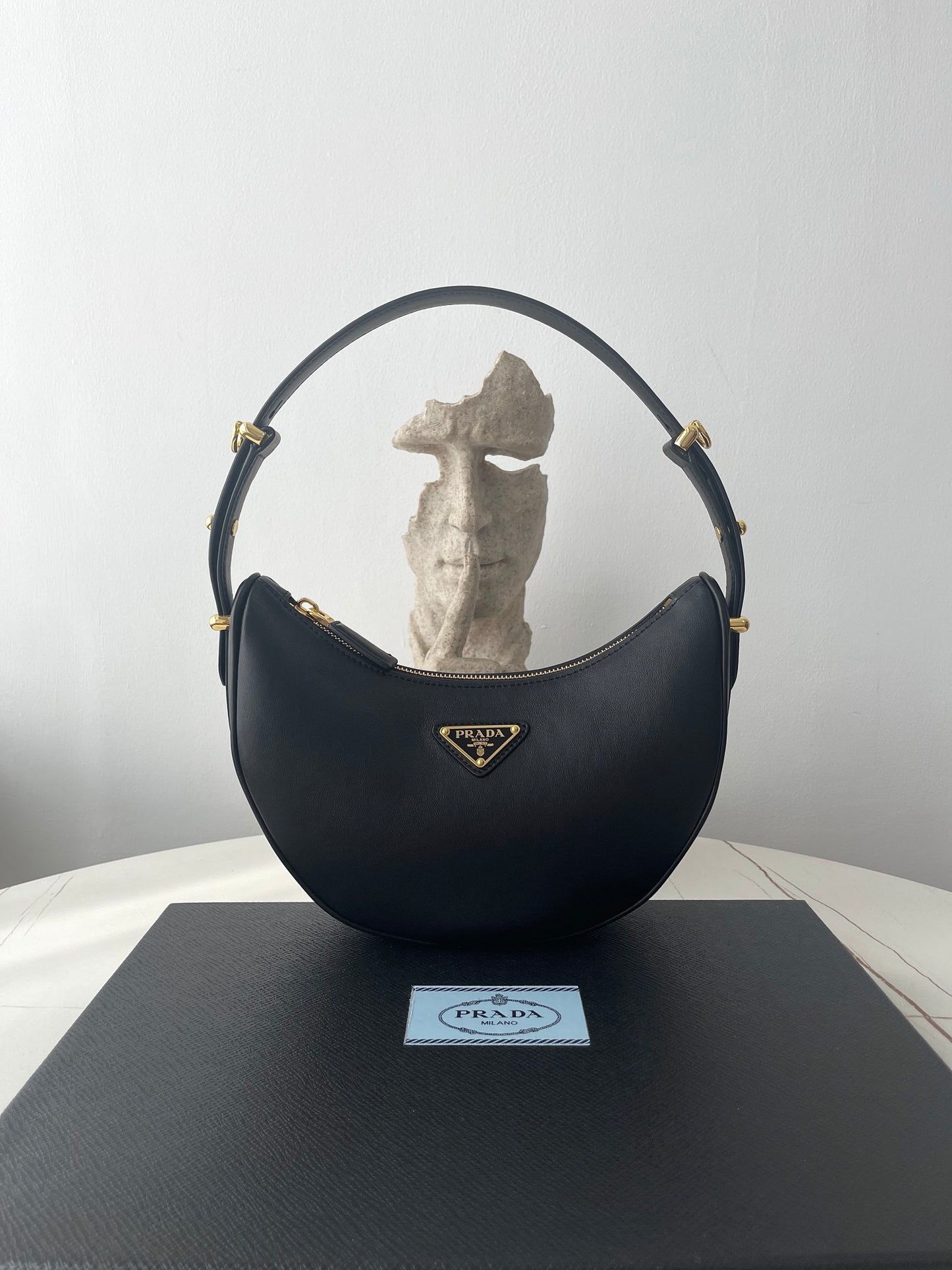 Prada Arque Cowhide Shoulder Bag