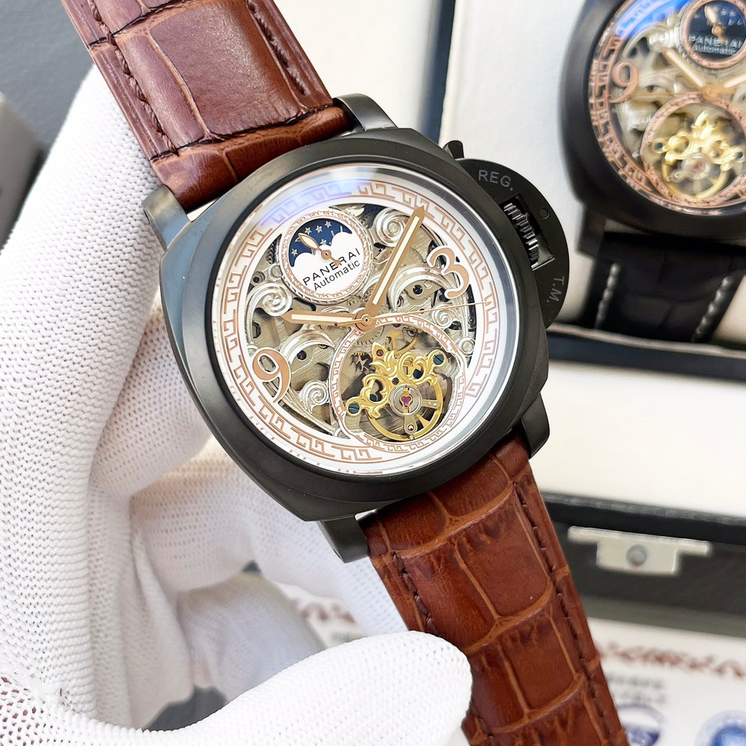 Panerai Automatic Stainless Steel Skeleton Watch