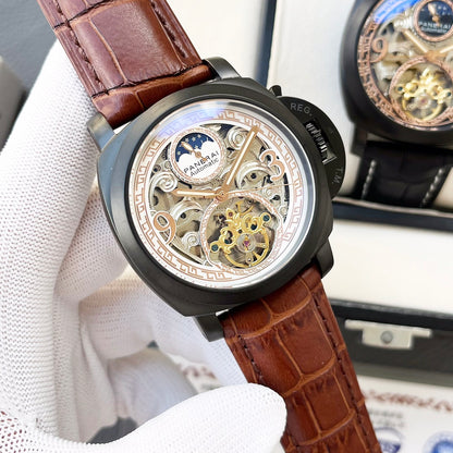 Panerai Automatic Stainless Steel Skeleton Watch