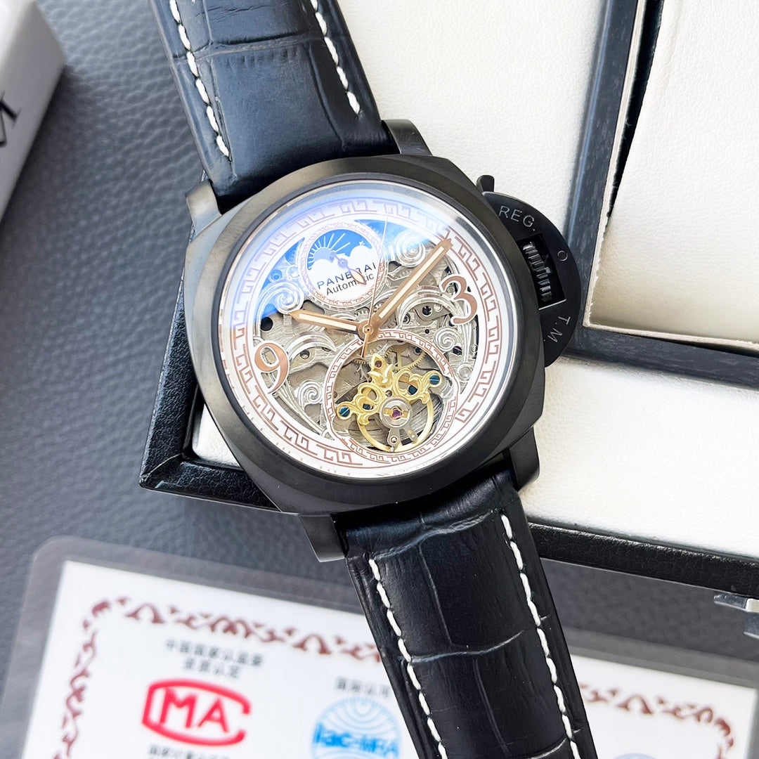 Panerai Automatic Stainless Steel Skeleton Watch