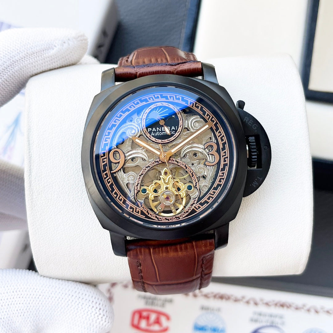 Panerai Automatic Stainless Steel Skeleton Watch