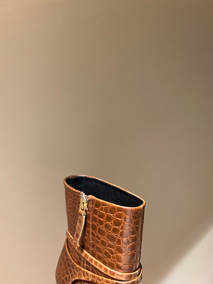 Tom Ford Luxury Metal Heel Ankle Boots