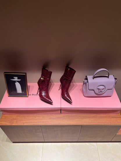 Tom Ford Luxury Metal Heel Ankle Boots