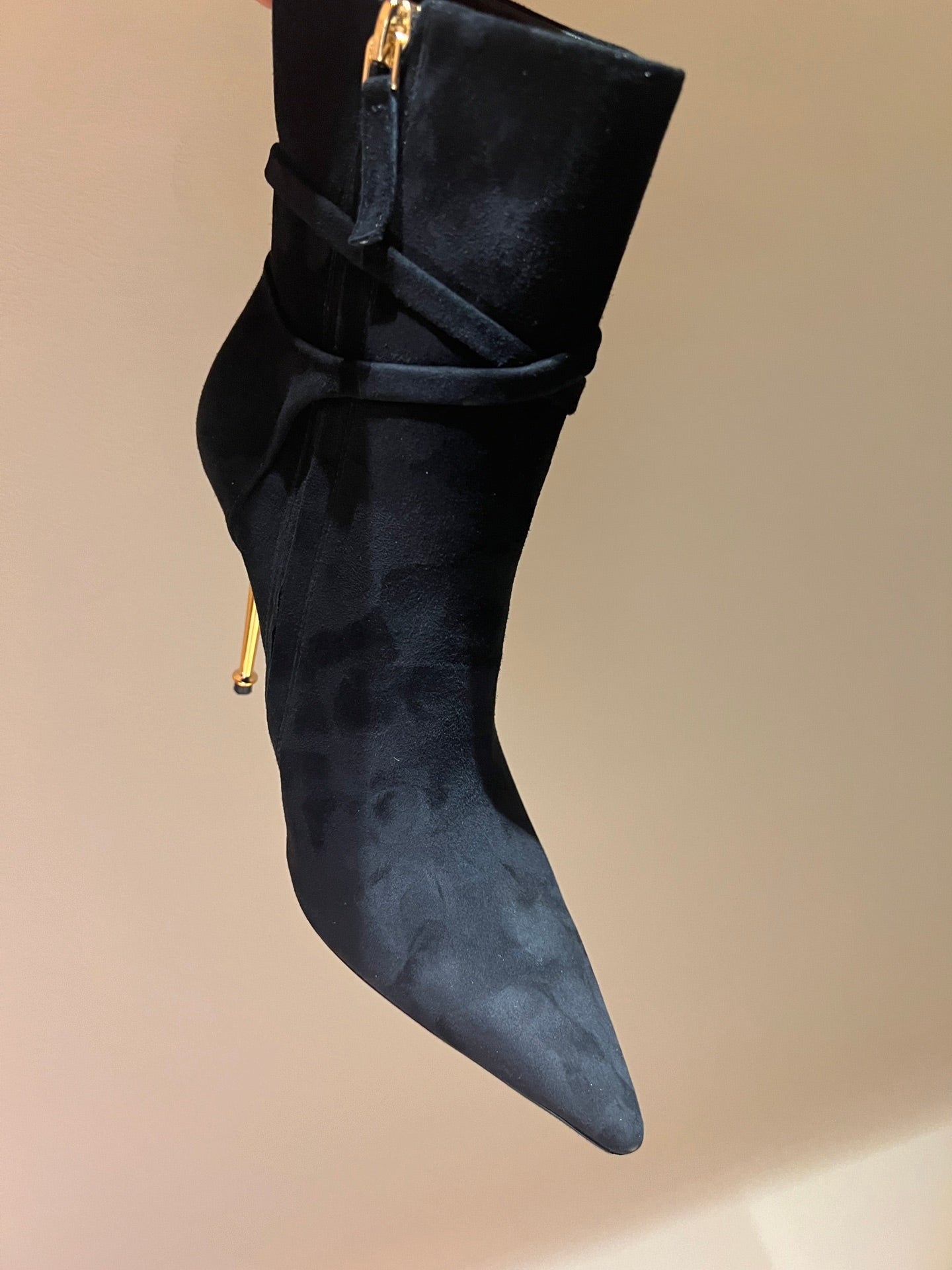 Tom Ford Luxury Metal Heel Ankle Boots