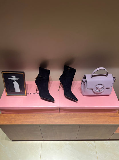 Tom Ford Luxury Metal Heel Ankle Boots