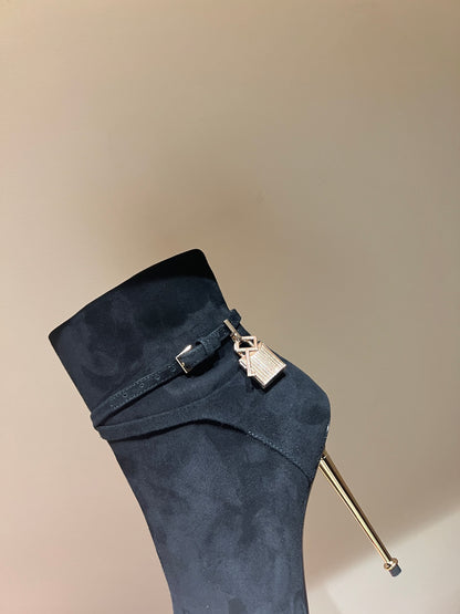Tom Ford Luxury Metal Heel Ankle Boots