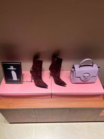 Tom Ford Luxury Metal Heel Ankle Boots