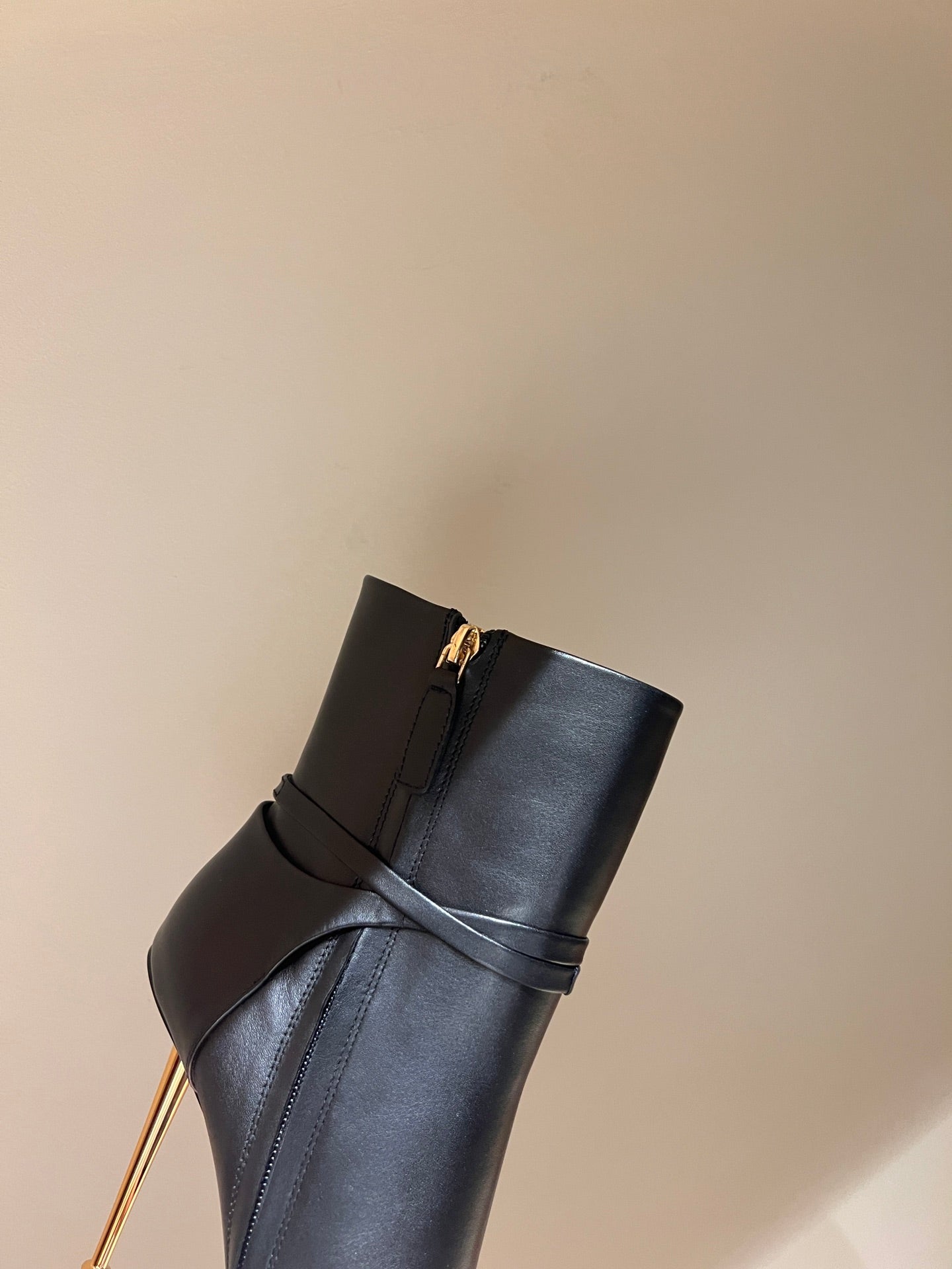 Tom Ford Luxury Metal Heel Ankle Boots